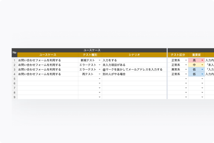 テストケース